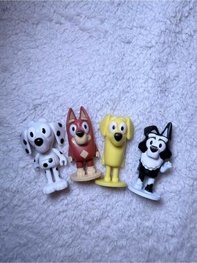 Set of 4 Bluey Characters - Rusty, Chloe, Mackenzie, Lucky
